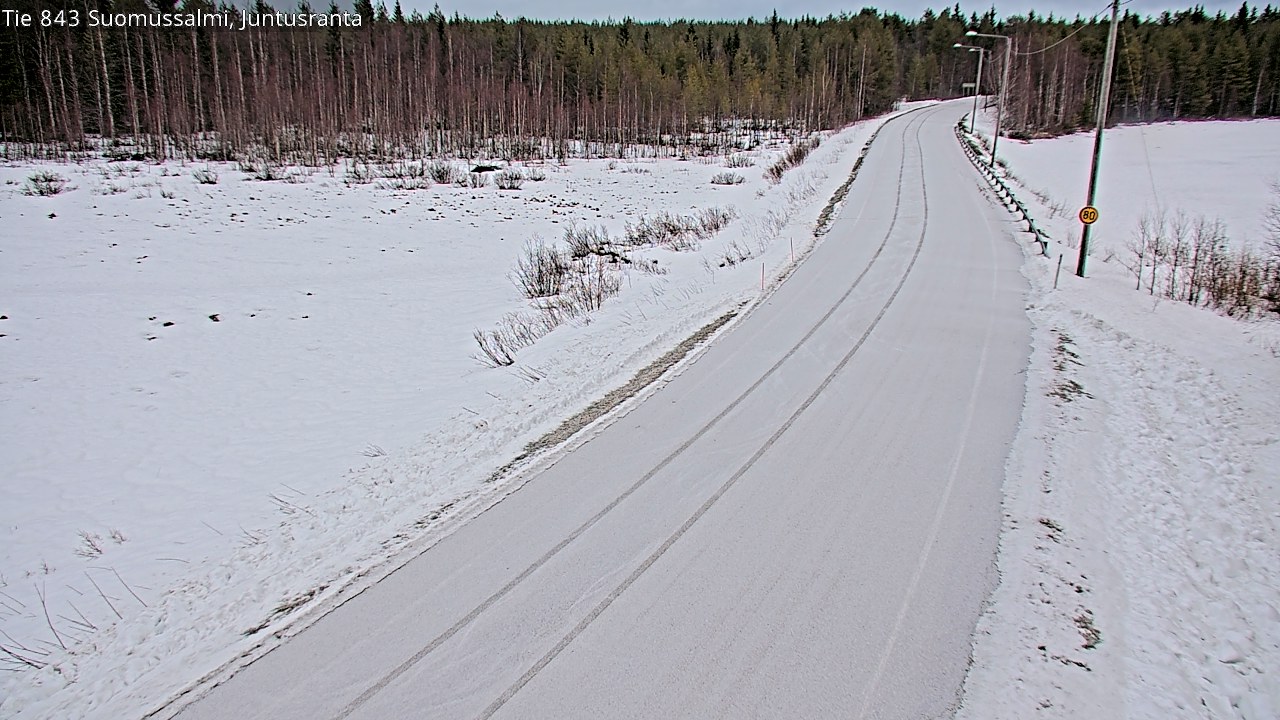 Kelikamerat Kuva Tie 843 Suomussalmi, Juntusranta, Suomussalmi, Kainuu