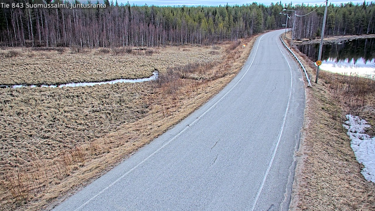 Kelikamerat Kuva Tie 843 Suomussalmi, Juntusranta, Suomussalmi, Kainuu