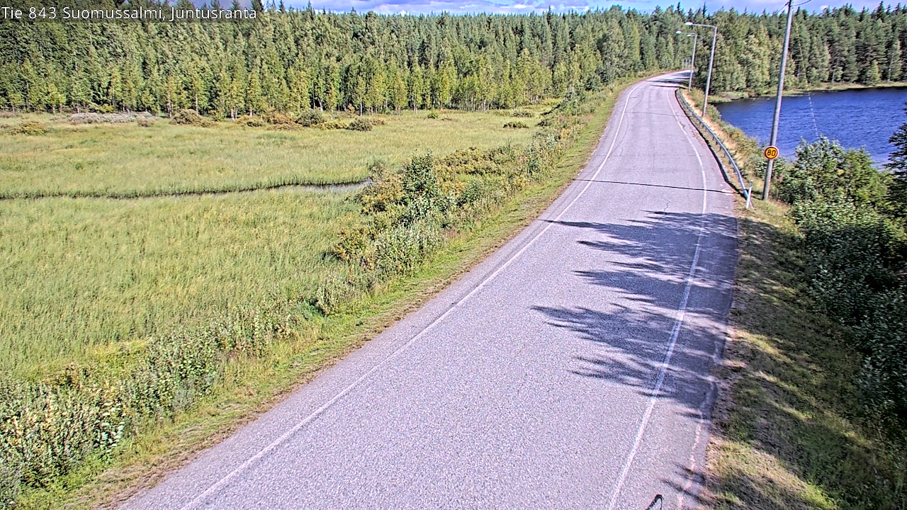 Kelikamerat Kuva Tie 843 Suomussalmi, Juntusranta, Suomussalmi, Kainuu