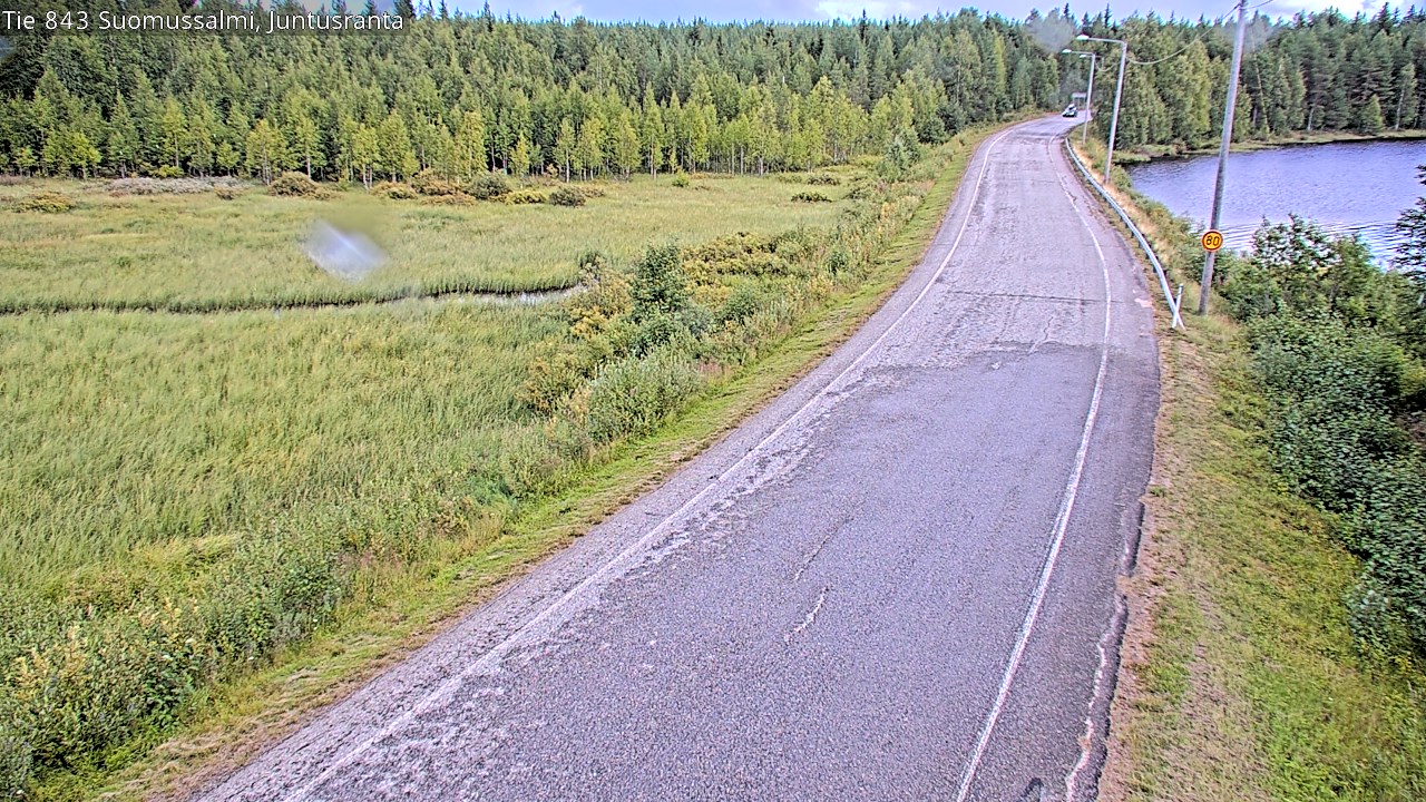 Weather Camera Image Road 843 Suomussalmi, Juntusranta, Suomussalmi, Kainuu