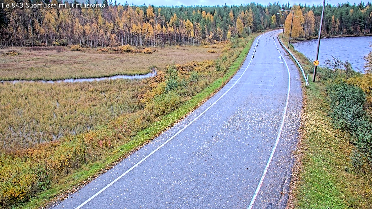 Weather Camera Image Road 843 Suomussalmi, Juntusranta, Suomussalmi, Kainuu