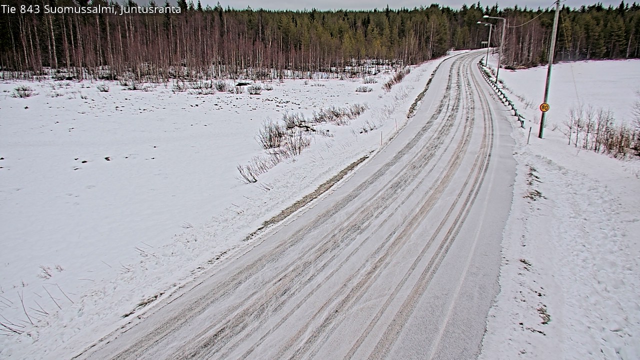 Kelikamerat Kuva Tie 843 Suomussalmi, Juntusranta, Suomussalmi, Kainuu
