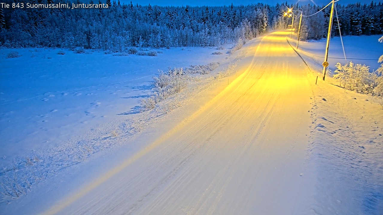 Kelikamerat Kuva Tie 843 Suomussalmi, Juntusranta, Suomussalmi, Kainuu