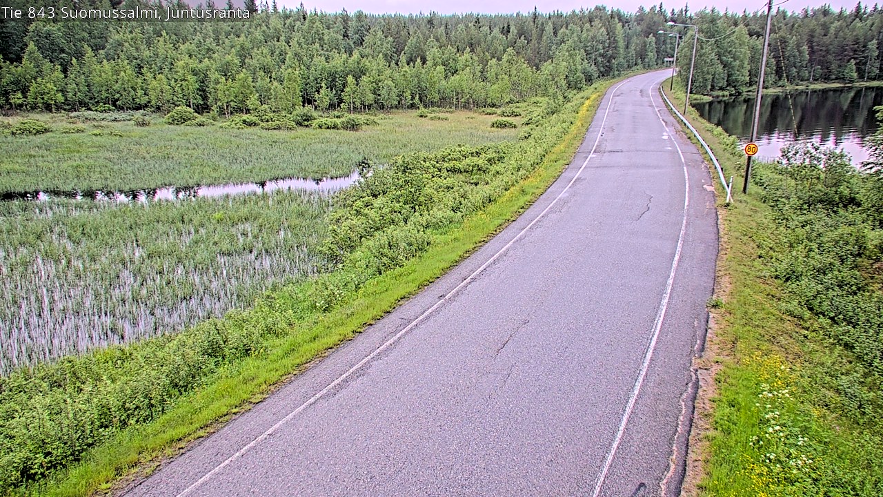 Kelikamerat Kuva Tie 843 Suomussalmi, Juntusranta, Suomussalmi, Kainuu