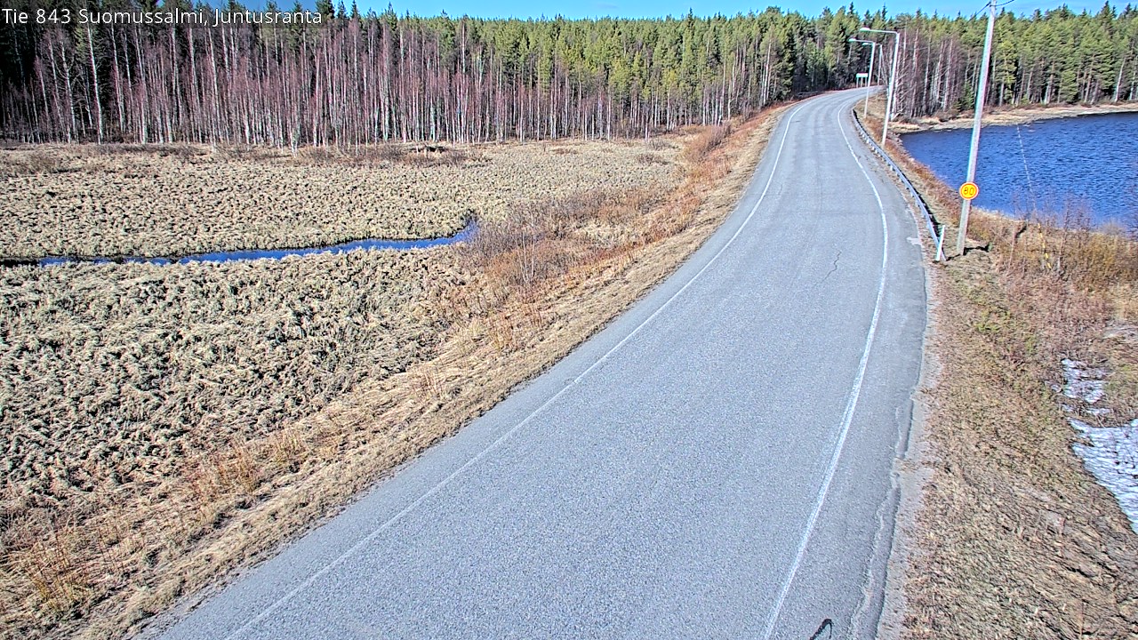 Kelikamerat Kuva Tie 843 Suomussalmi, Juntusranta, Suomussalmi, Kainuu
