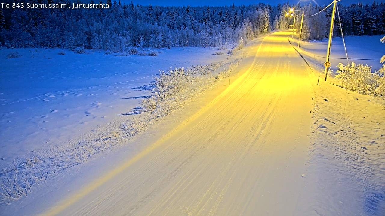 Kelikamerat Kuva Tie 843 Suomussalmi, Juntusranta, Suomussalmi, Kainuu