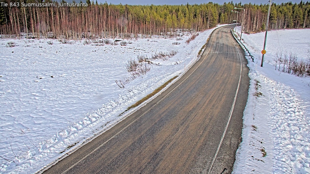 Kelikamerat Kuva Tie 843 Suomussalmi, Juntusranta, Suomussalmi, Kainuu