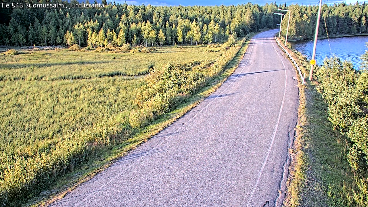 Kelikamerat Kuva Tie 843 Suomussalmi, Juntusranta, Suomussalmi, Kainuu
