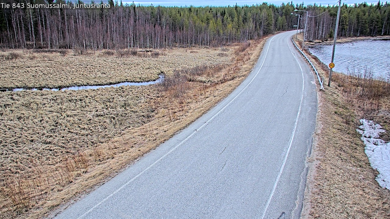 Kelikamerat Kuva Tie 843 Suomussalmi, Juntusranta, Suomussalmi, Kainuu