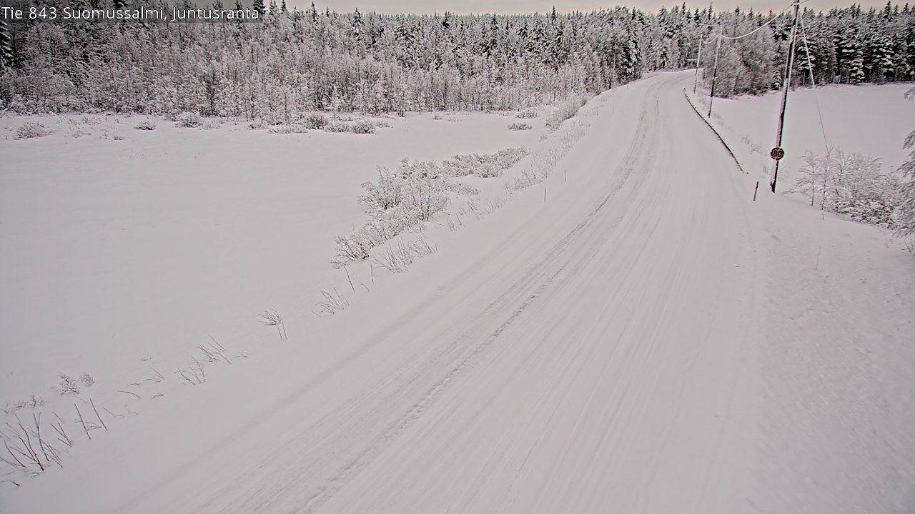 Kelikamerat Kuva Tie 843 Suomussalmi, Juntusranta, Suomussalmi, Kainuu