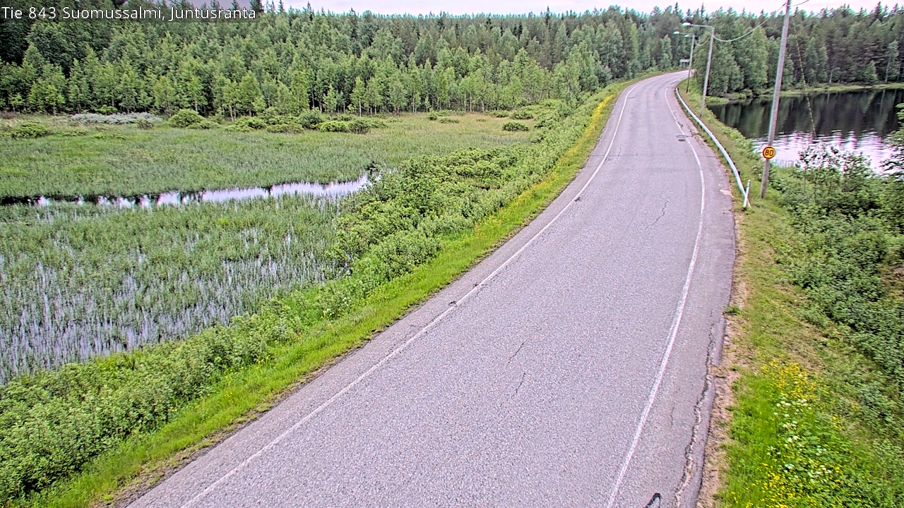 Kelikamerat Kuva Tie 843 Suomussalmi, Juntusranta, Suomussalmi, Kainuu