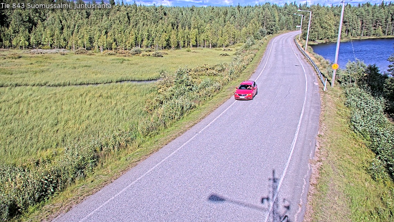 Kelikamerat Kuva Tie 843 Suomussalmi, Juntusranta, Suomussalmi, Kainuu