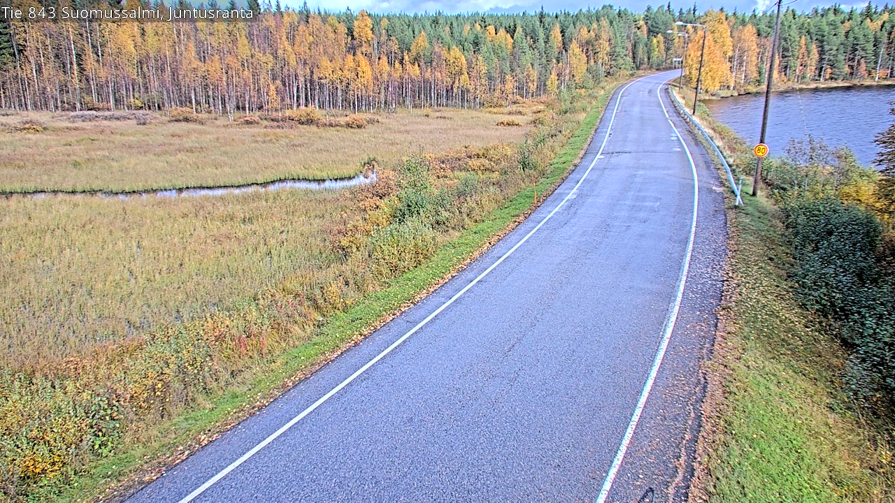 Kelikamerat Kuva Tie 843 Suomussalmi, Juntusranta, Suomussalmi, Kainuu