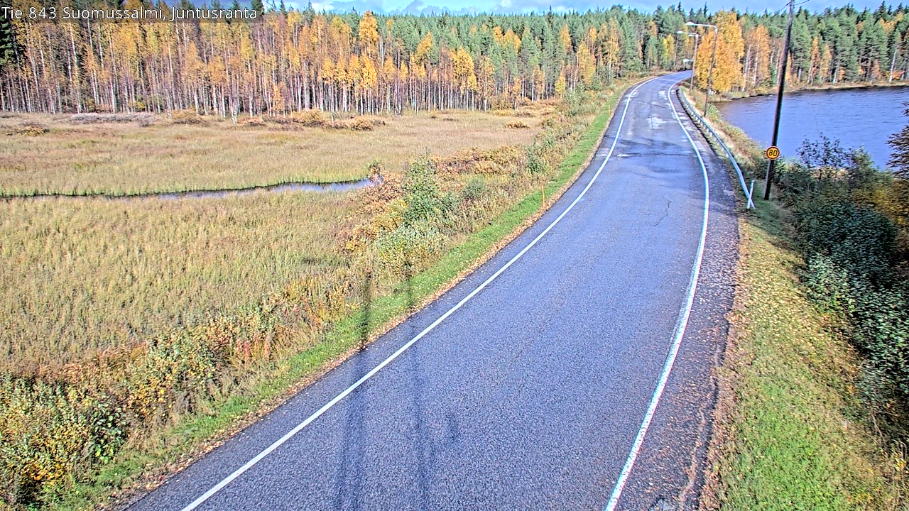 Kelikamerat Kuva Tie 843 Suomussalmi, Juntusranta, Suomussalmi, Kainuu