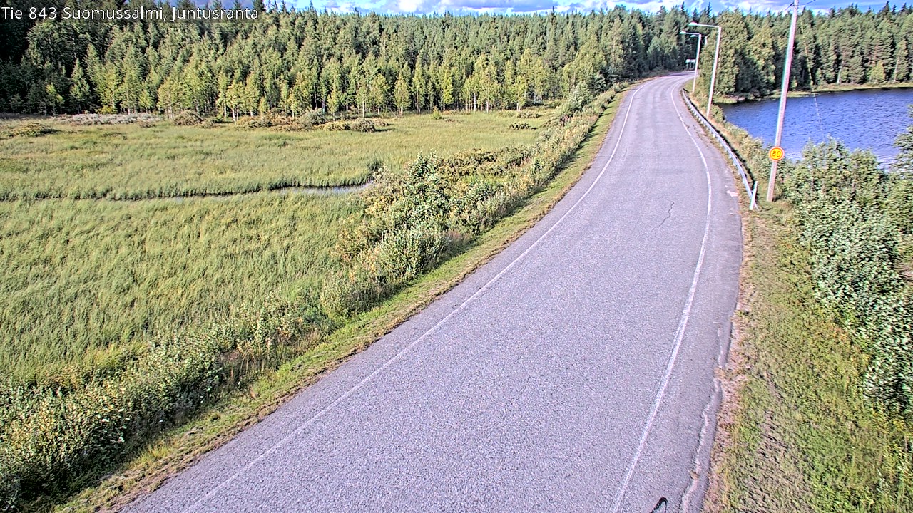 Kelikamerat Kuva Tie 843 Suomussalmi, Juntusranta, Suomussalmi, Kainuu