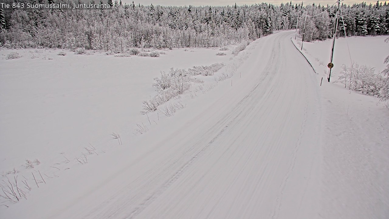 Kelikamerat Kuva Tie 843 Suomussalmi, Juntusranta, Suomussalmi, Kainuu