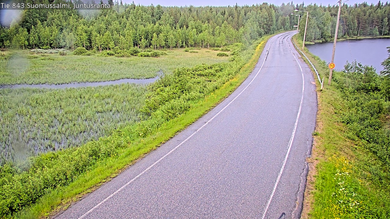 Kelikamerat Kuva Tie 843 Suomussalmi, Juntusranta, Suomussalmi, Kainuu