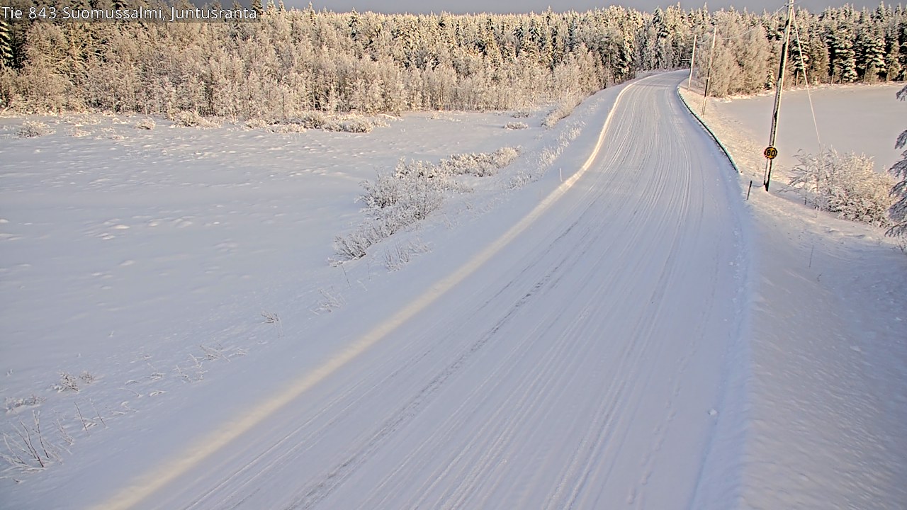 Kelikamerat Kuva Tie 843 Suomussalmi, Juntusranta, Suomussalmi, Kainuu