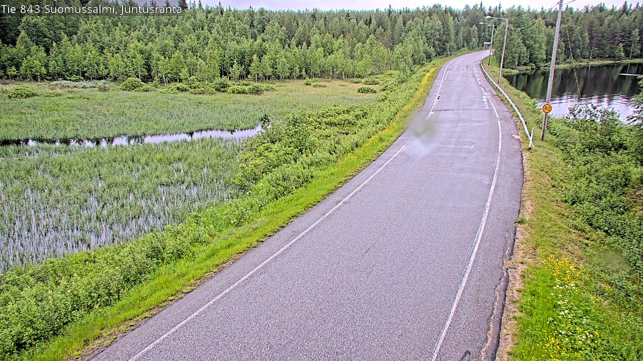 Kelikamerat Kuva Tie 843 Suomussalmi, Juntusranta, Suomussalmi, Kainuu