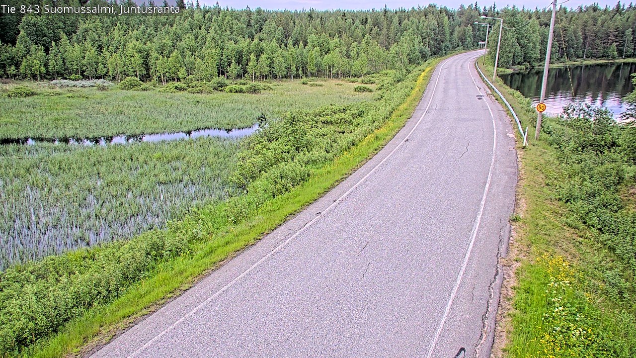 Kelikamerat Kuva Tie 843 Suomussalmi, Juntusranta, Suomussalmi, Kainuu