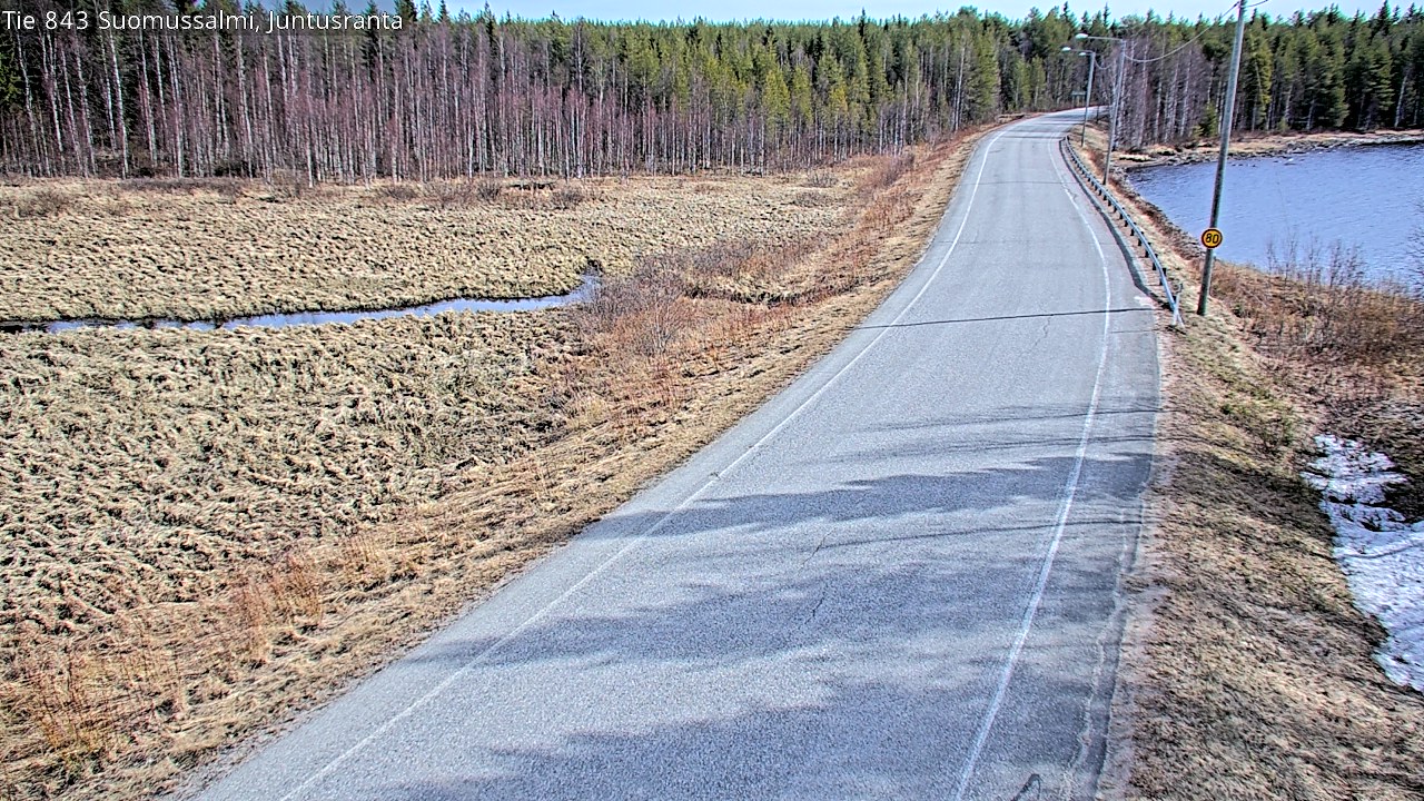 Kelikamerat Kuva Tie 843 Suomussalmi, Juntusranta, Suomussalmi, Kainuu