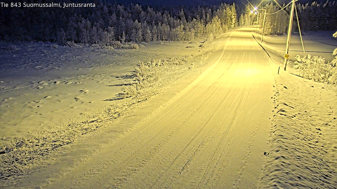 Kelikamerat Kuva Tie 843 Suomussalmi, Juntusranta, Suomussalmi, Kainuu