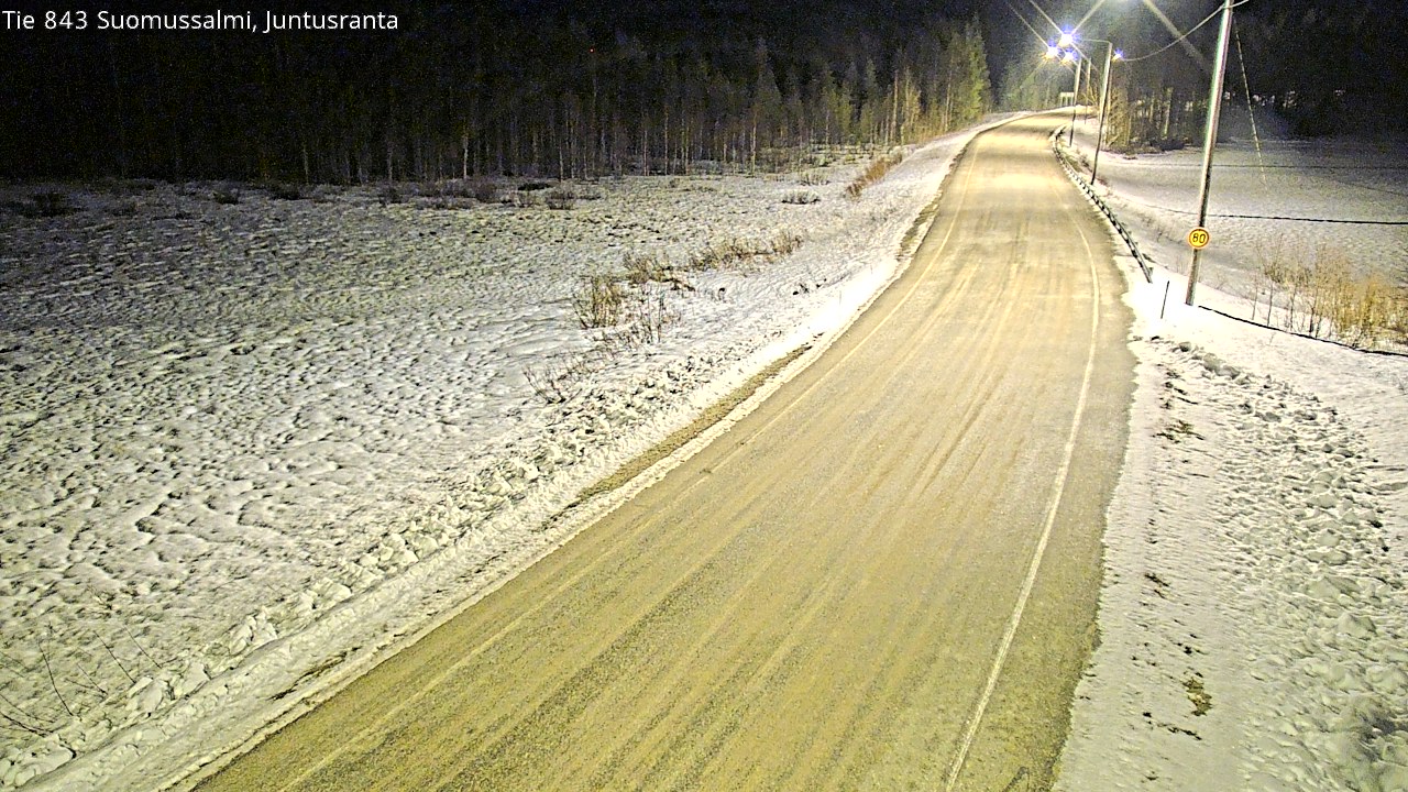 Kelikamerat Kuva Tie 843 Suomussalmi, Juntusranta, Suomussalmi, Kainuu