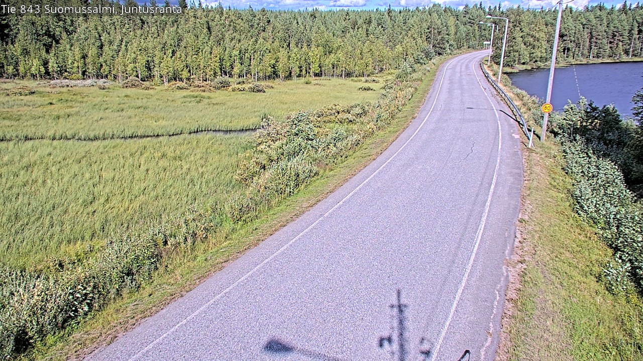 Kelikamerat Kuva Tie 843 Suomussalmi, Juntusranta, Suomussalmi, Kainuu