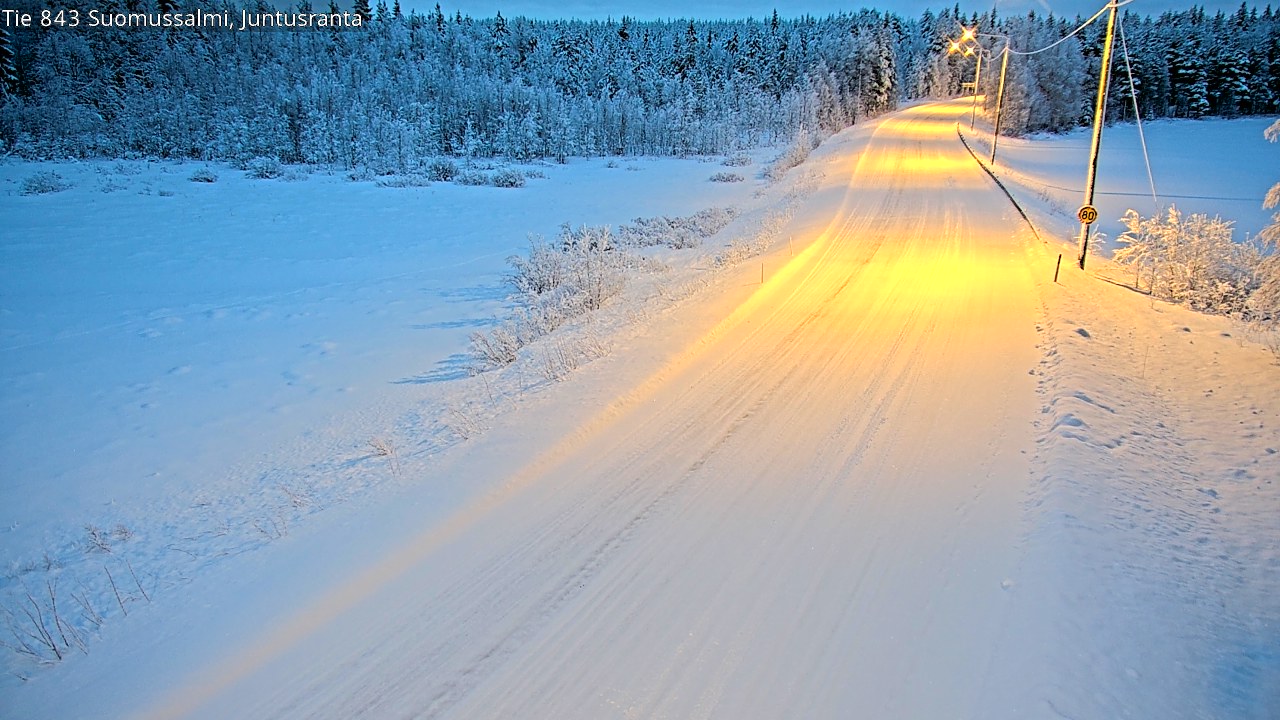 Kelikamerat Kuva Tie 843 Suomussalmi, Juntusranta, Suomussalmi, Kainuu