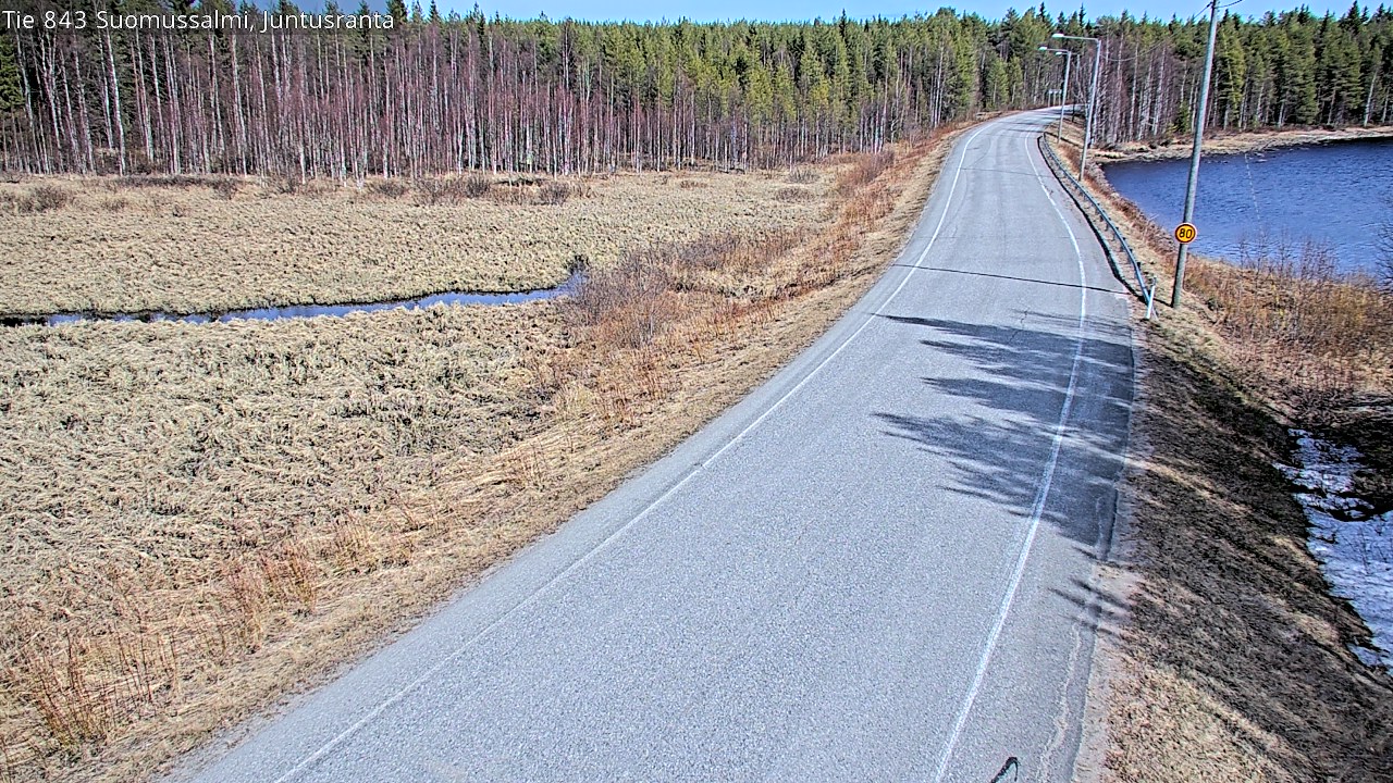 Kelikamerat Kuva Tie 843 Suomussalmi, Juntusranta, Suomussalmi, Kainuu