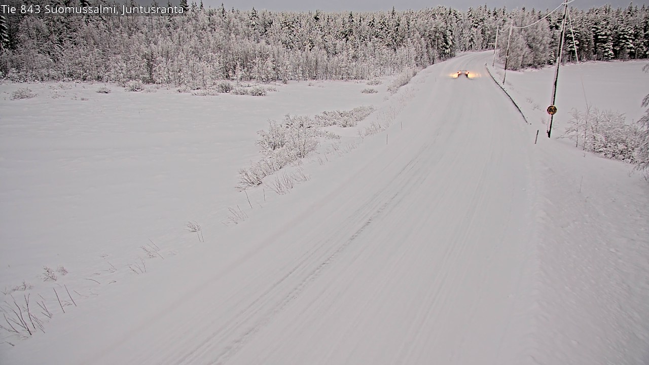 Kelikamerat Kuva Tie 843 Suomussalmi, Juntusranta, Suomussalmi, Kainuu