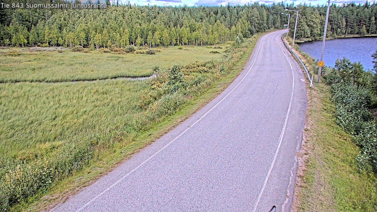 Kelikamerat Kuva Tie 843 Suomussalmi, Juntusranta, Suomussalmi, Kainuu