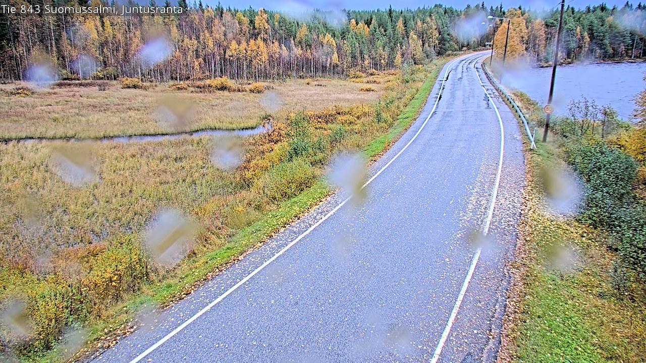 Weather Camera Image Väg 843 Suomussalmi, Juntusranta, Suomussalmi, Kainuu