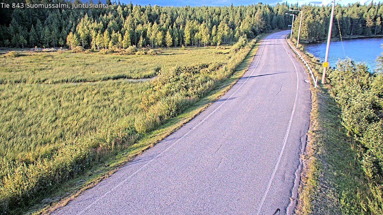 Kelikamerat Kuva Tie 843 Suomussalmi, Juntusranta, Suomussalmi, Kainuu