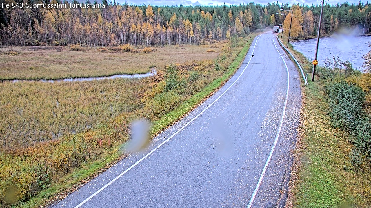 Weather Camera Image Väg 843 Suomussalmi, Juntusranta, Suomussalmi, Kainuu