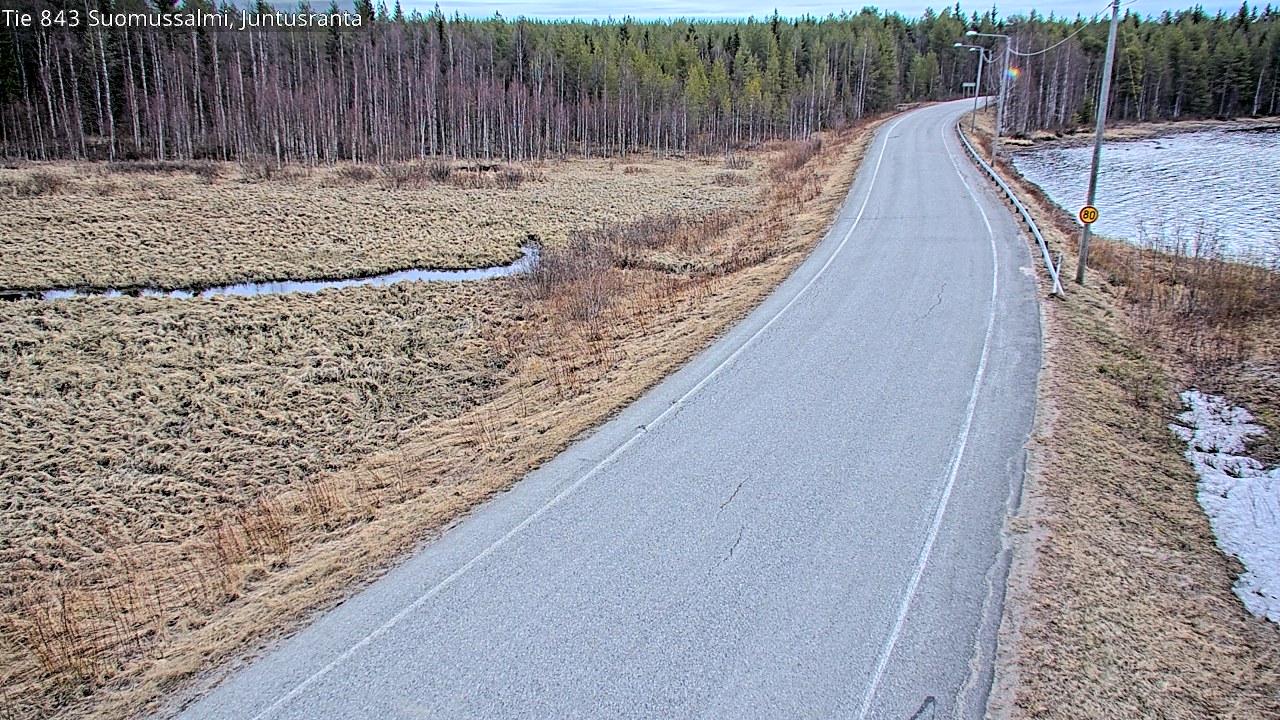 Kelikamerat Kuva Tie 843 Suomussalmi, Juntusranta, Suomussalmi, Kainuu