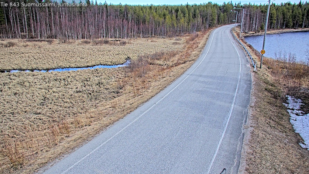 Kelikamerat Kuva Tie 843 Suomussalmi, Juntusranta, Suomussalmi, Kainuu