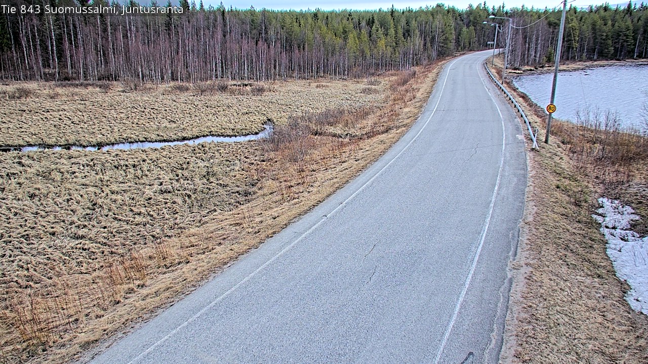Kelikamerat Kuva Tie 843 Suomussalmi, Juntusranta, Suomussalmi, Kainuu