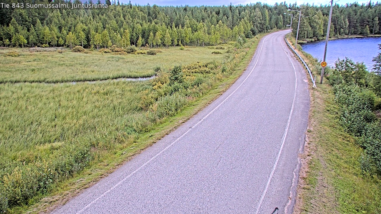 Kelikamerat Kuva Tie 843 Suomussalmi, Juntusranta, Suomussalmi, Kainuu
