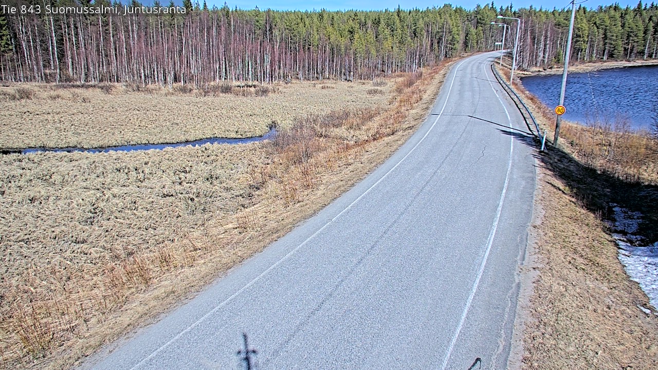 Kelikamerat Kuva Tie 843 Suomussalmi, Juntusranta, Suomussalmi, Kainuu