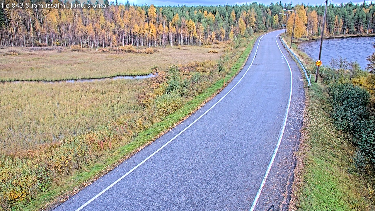 Kelikamerat Kuva Tie 843 Suomussalmi, Juntusranta, Suomussalmi, Kainuu