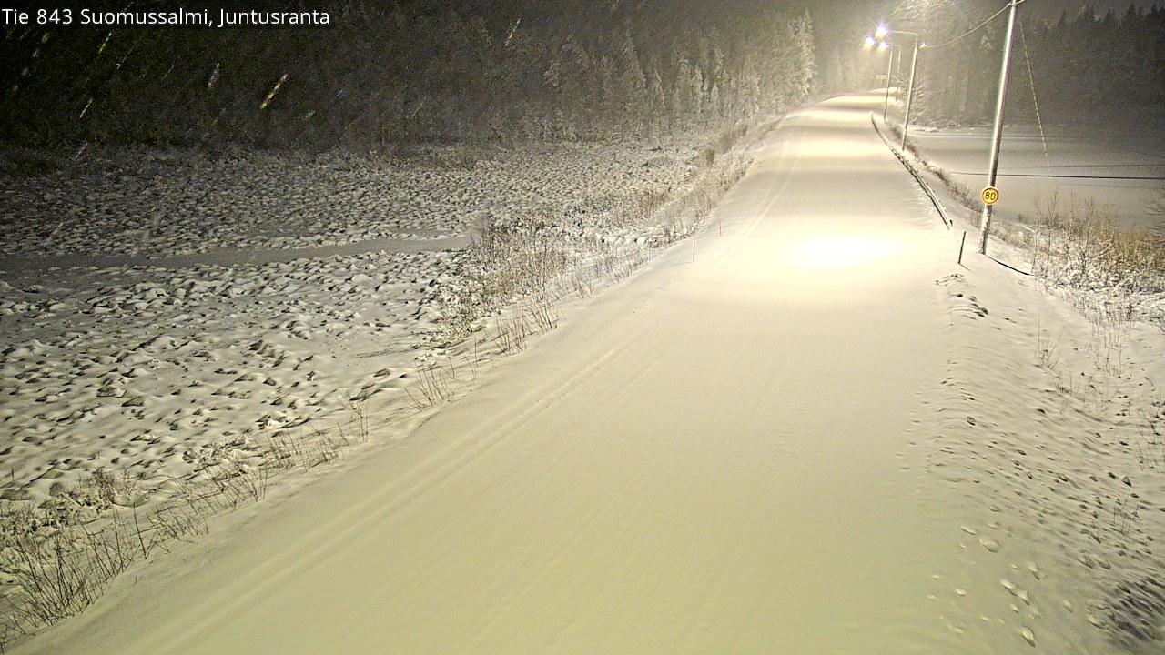 Weather Camera Image Road 843 Suomussalmi, Juntusranta, Suomussalmi, Kainuu