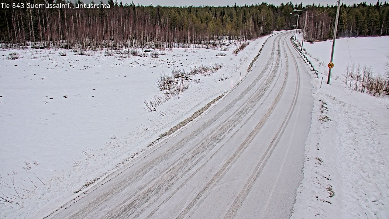 Kelikamerat Kuva Tie 843 Suomussalmi, Juntusranta, Suomussalmi, Kainuu