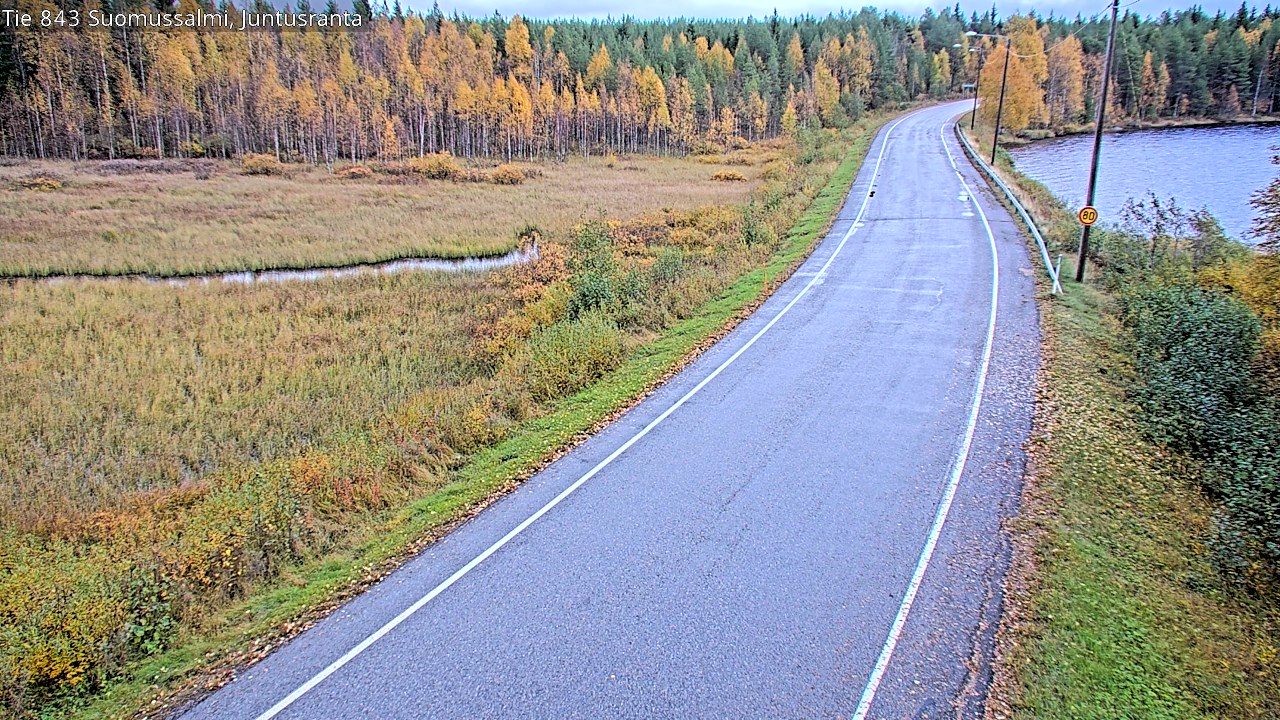 Kelikamerat Kuva Tie 843 Suomussalmi, Juntusranta, Suomussalmi, Kainuu