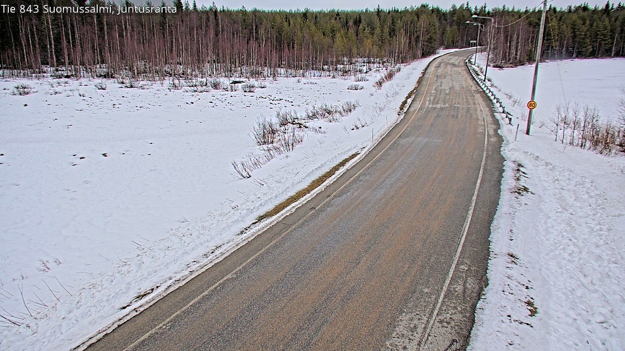 Kelikamerat Kuva Tie 843 Suomussalmi, Juntusranta, Suomussalmi, Kainuu