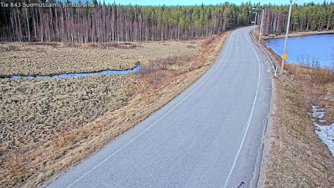 Kelikamerat Kuva Tie 843 Suomussalmi, Juntusranta, Suomussalmi, Kainuu