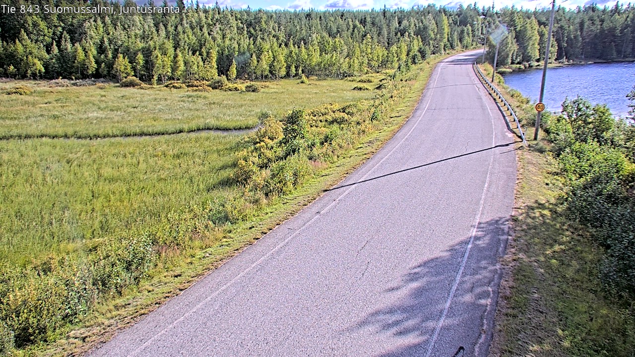 Kelikamerat Kuva Tie 843 Suomussalmi, Juntusranta, Suomussalmi, Kainuu