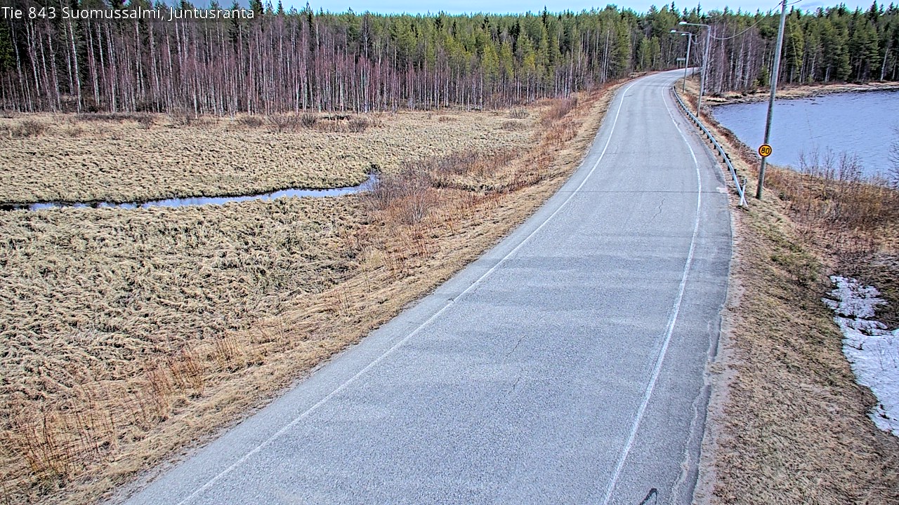 Kelikamerat Kuva Tie 843 Suomussalmi, Juntusranta, Suomussalmi, Kainuu