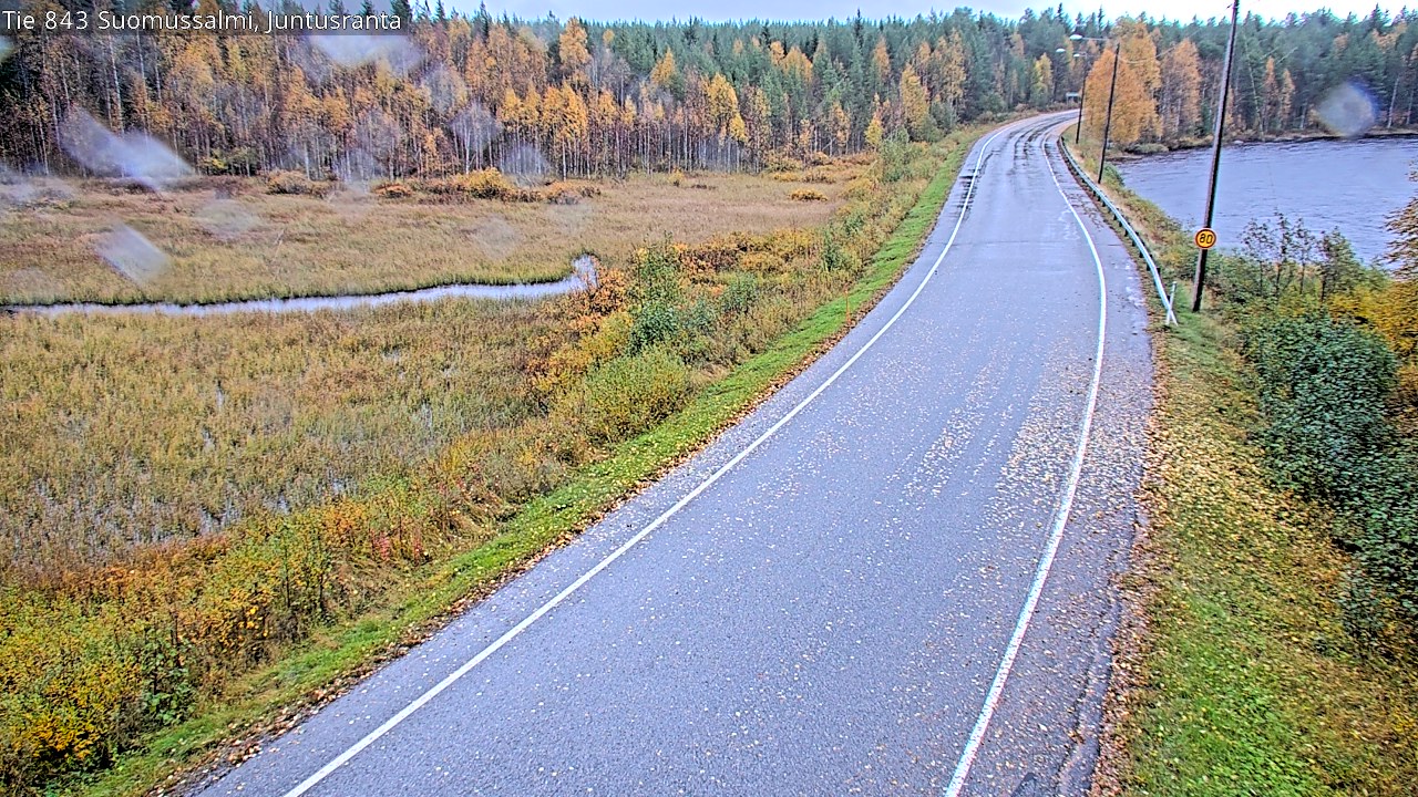 Weather Camera Image Väg 843 Suomussalmi, Juntusranta, Suomussalmi, Kainuu