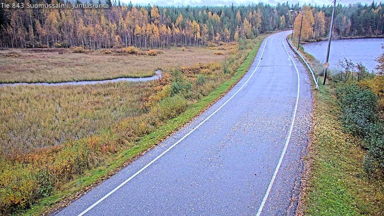 Weather Camera Image Road 843 Suomussalmi, Juntusranta, Suomussalmi, Kainuu